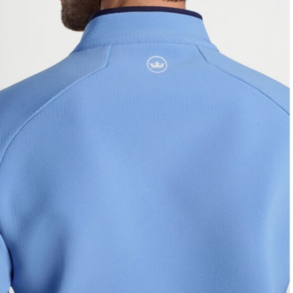 Peter Millar Galeforce Half Zip Pullover MS24EZ41 Bonnet Blue - Picture 3 of 3